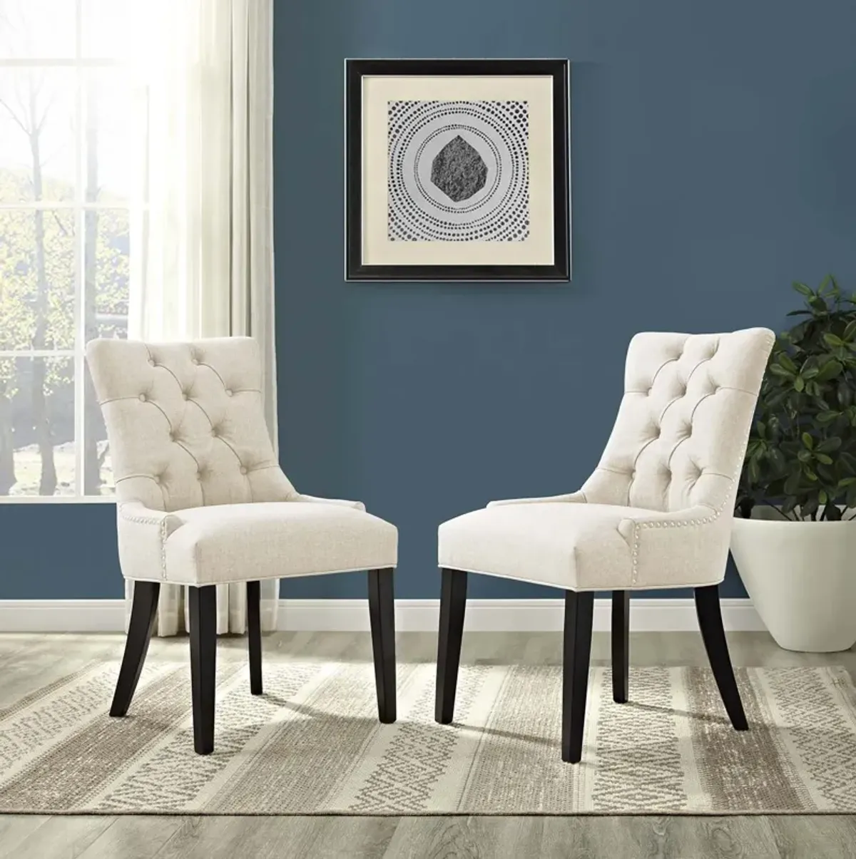 Regent Dining Side Chair Fabric Set of 2