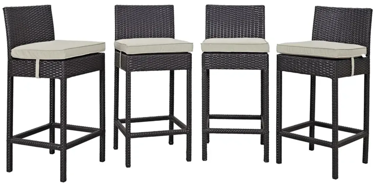 Convene 4 Piece Outdoor Patio Pub Set