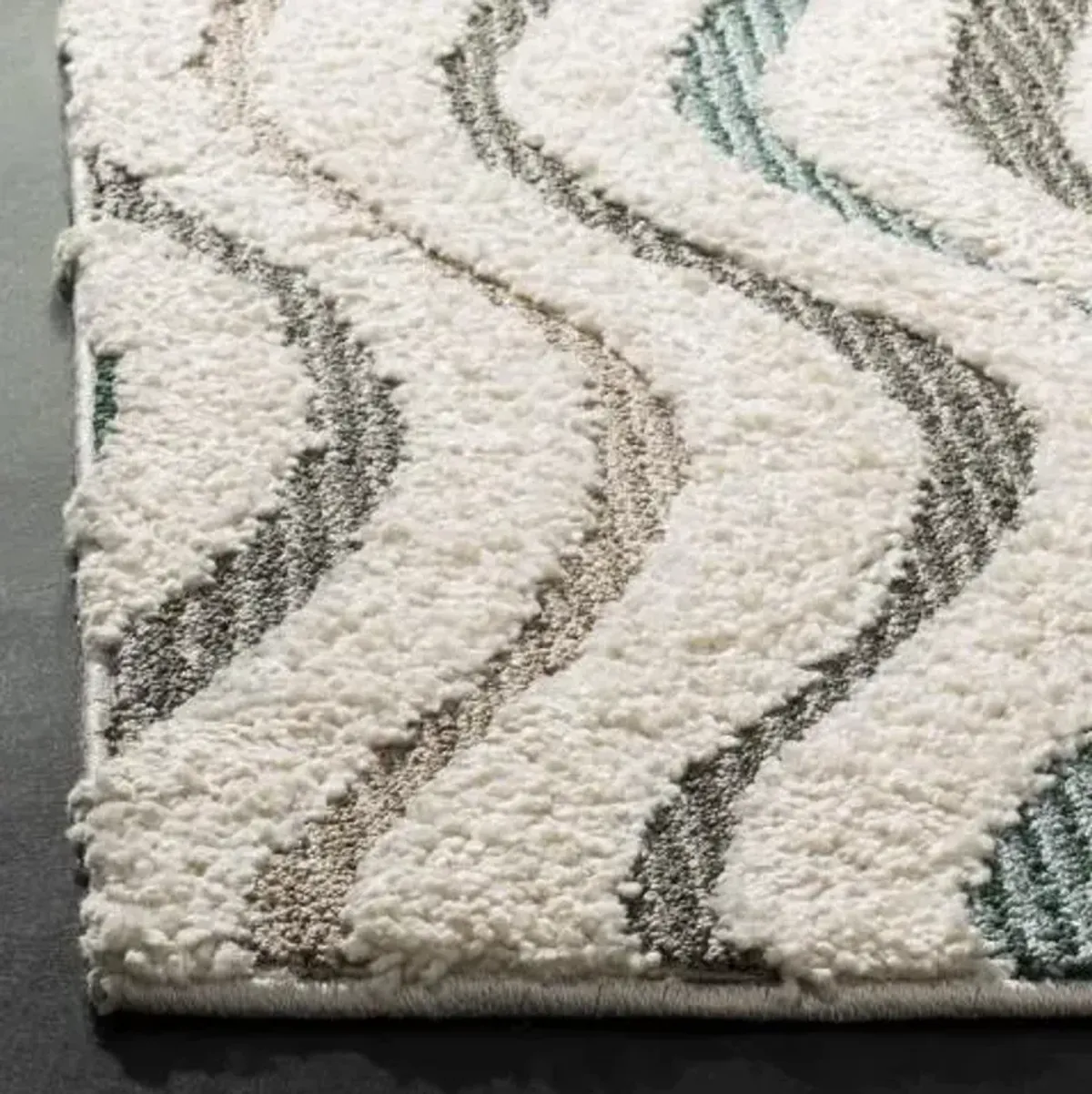 SANTORINI SHAG  Multi 2' X 8' Runner Rug