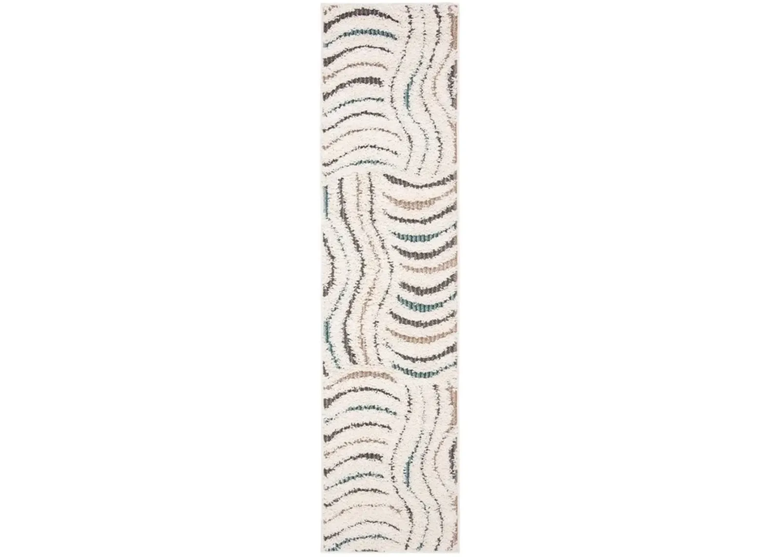 SANTORINI SHAG  Multi 2' X 8' Runner Rug