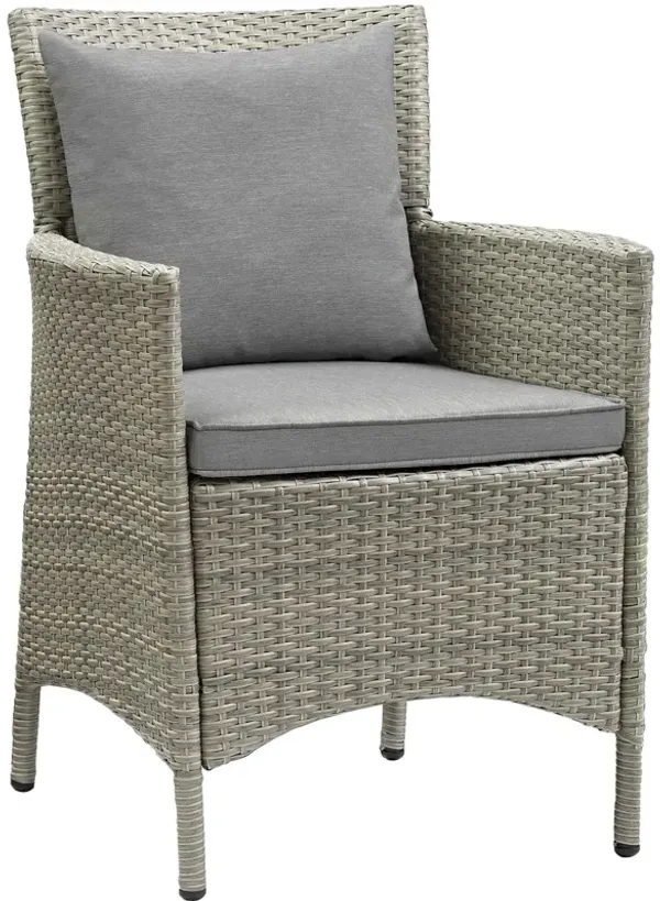 Conduit Outdoor Patio Wicker Rattan Dining Armchair