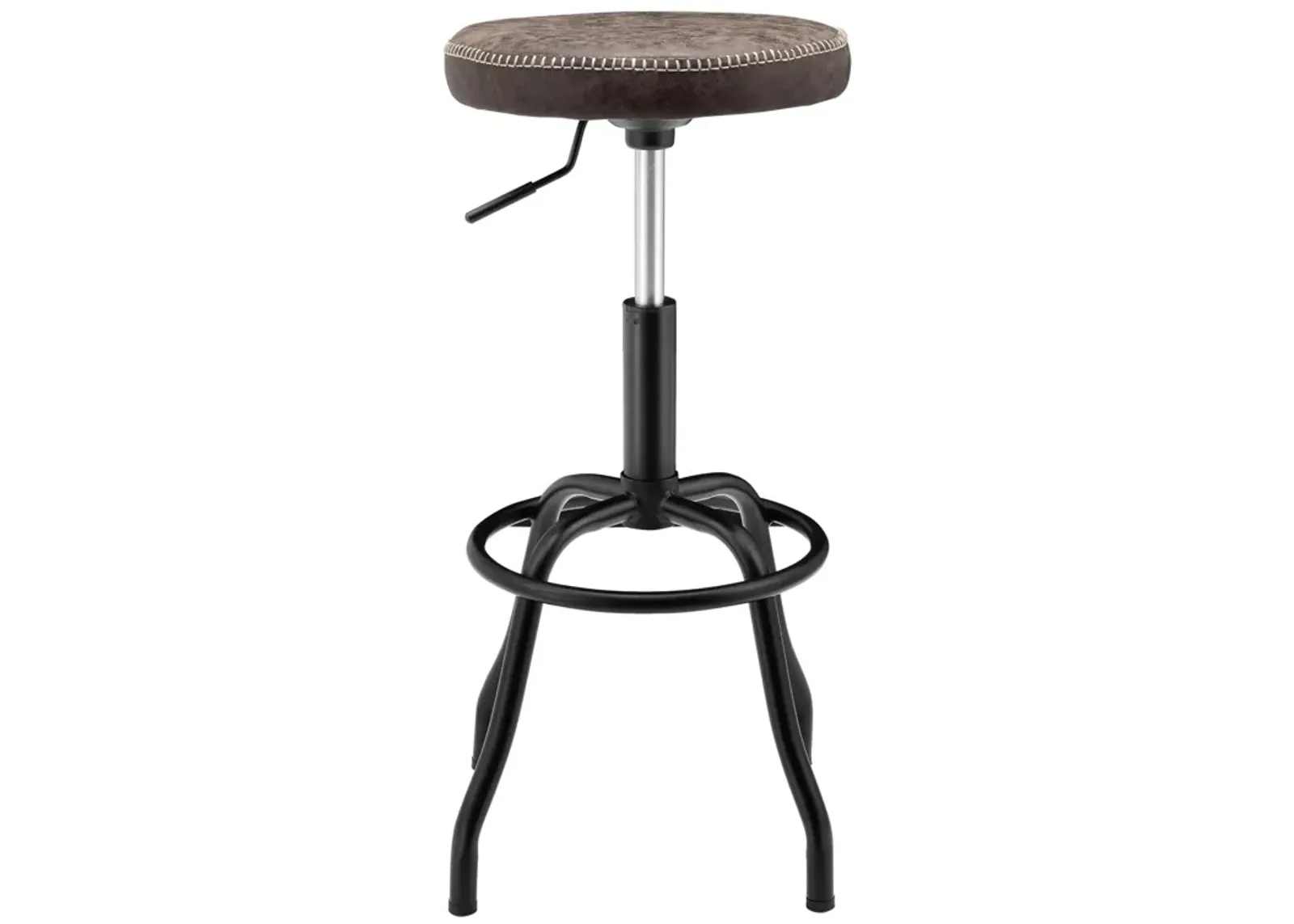 eaton kd gaslift bar stool, vintage coffee brown