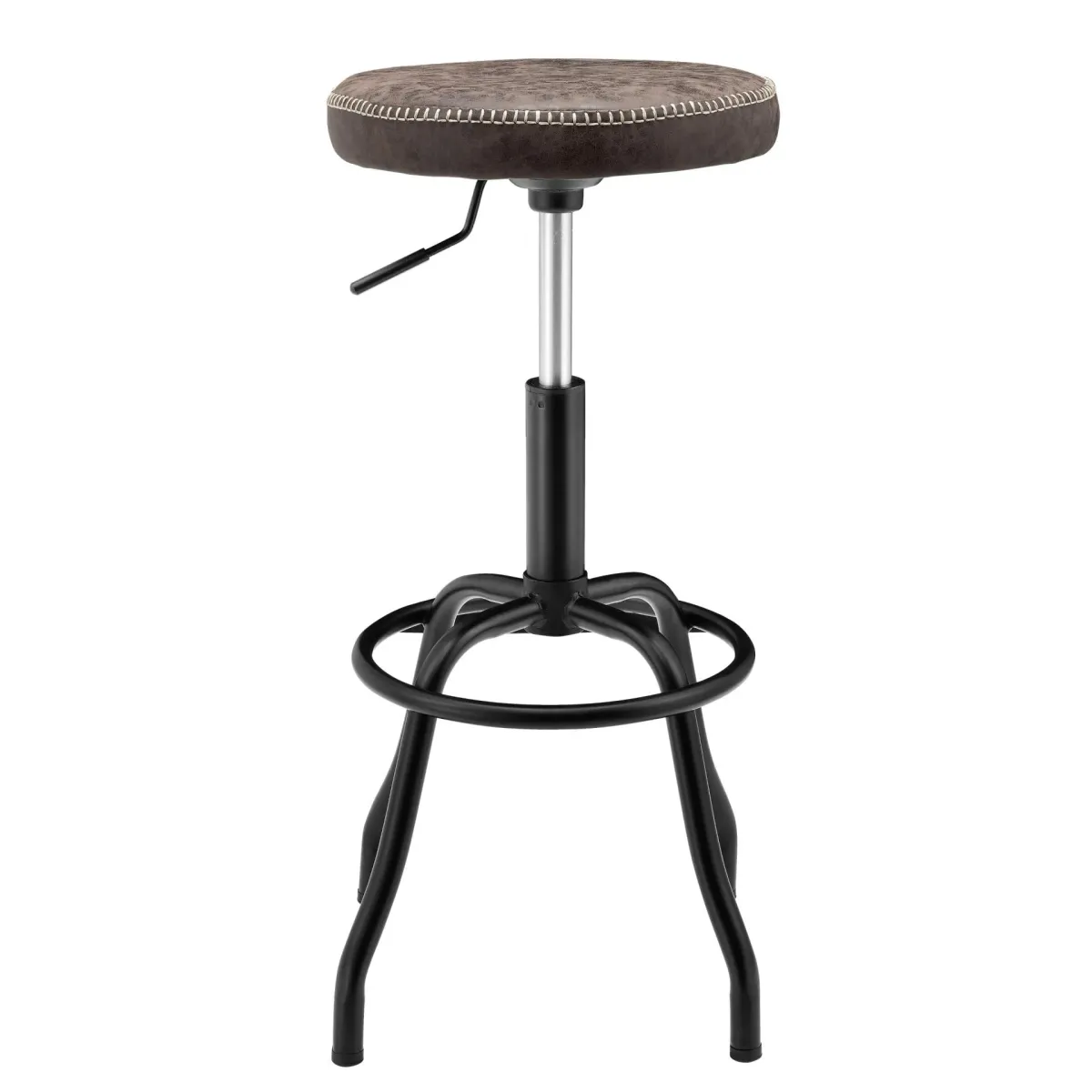 eaton kd gaslift bar stool, vintage coffee brown