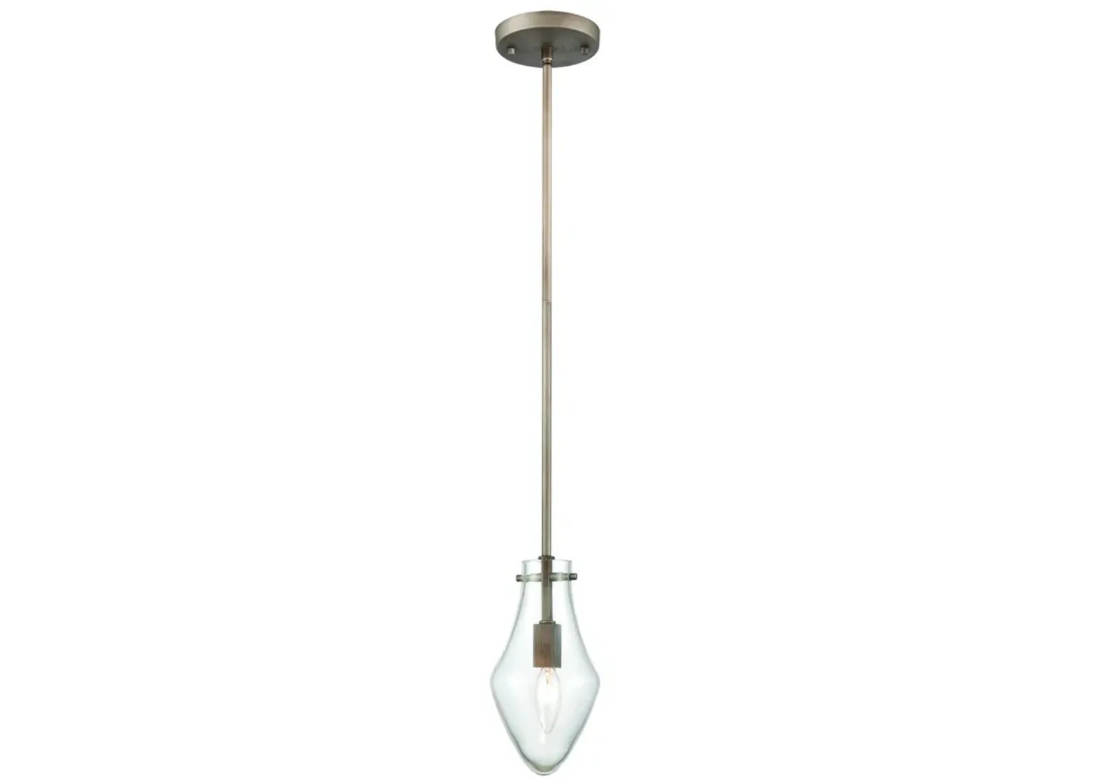 Culmination 5" Wide 1-Light Mini Pendant - Weathered Zinc