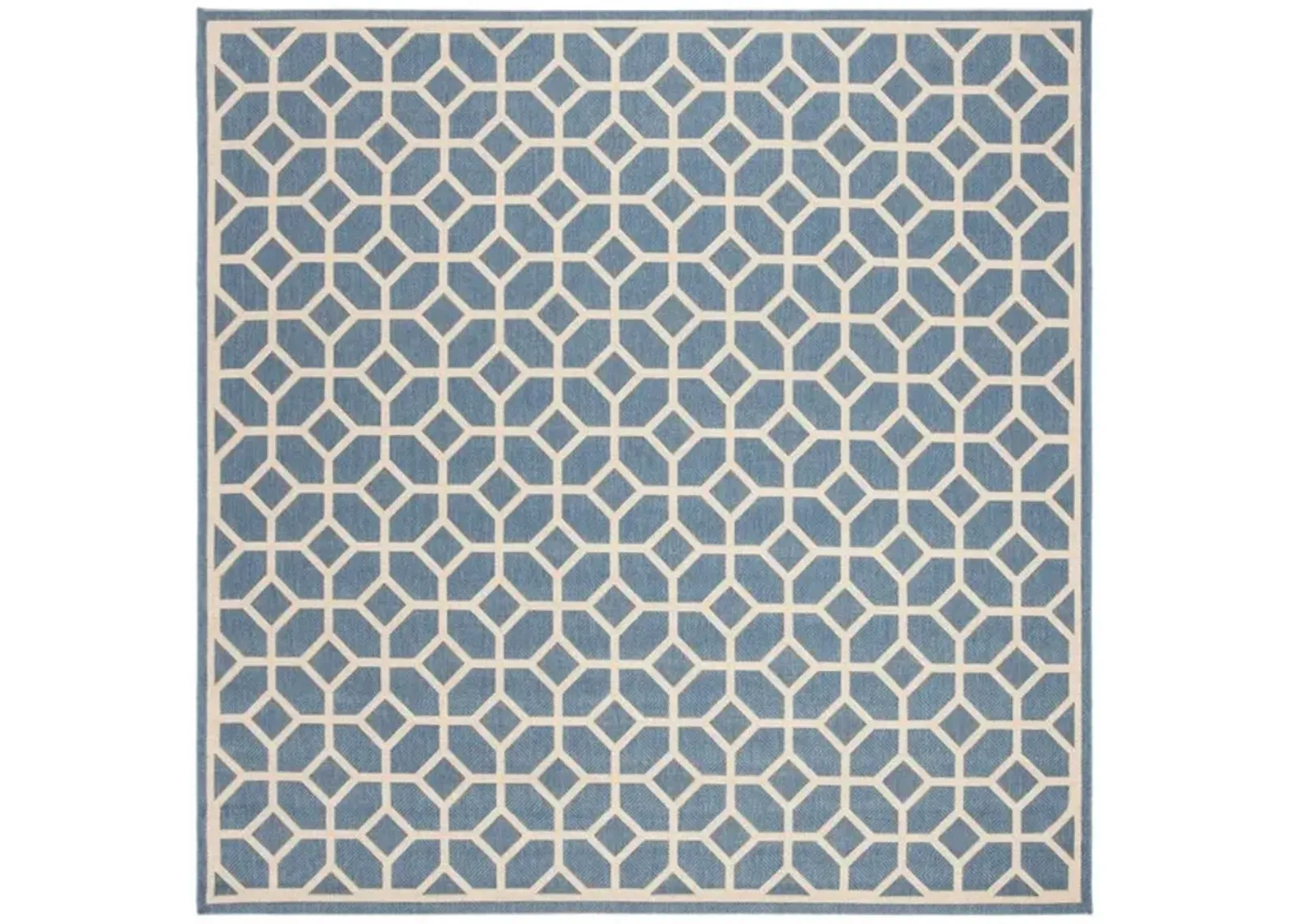 LINDEN 127 Collection LND127M-6SQ Blue / Creme 6'-7" X 6'-7" Square