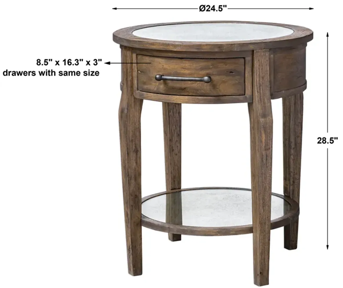 Raelynn Wood Lamp Table