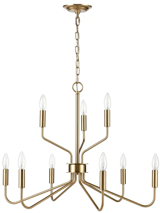 Genista 28" Wide 9-Light Chandelier