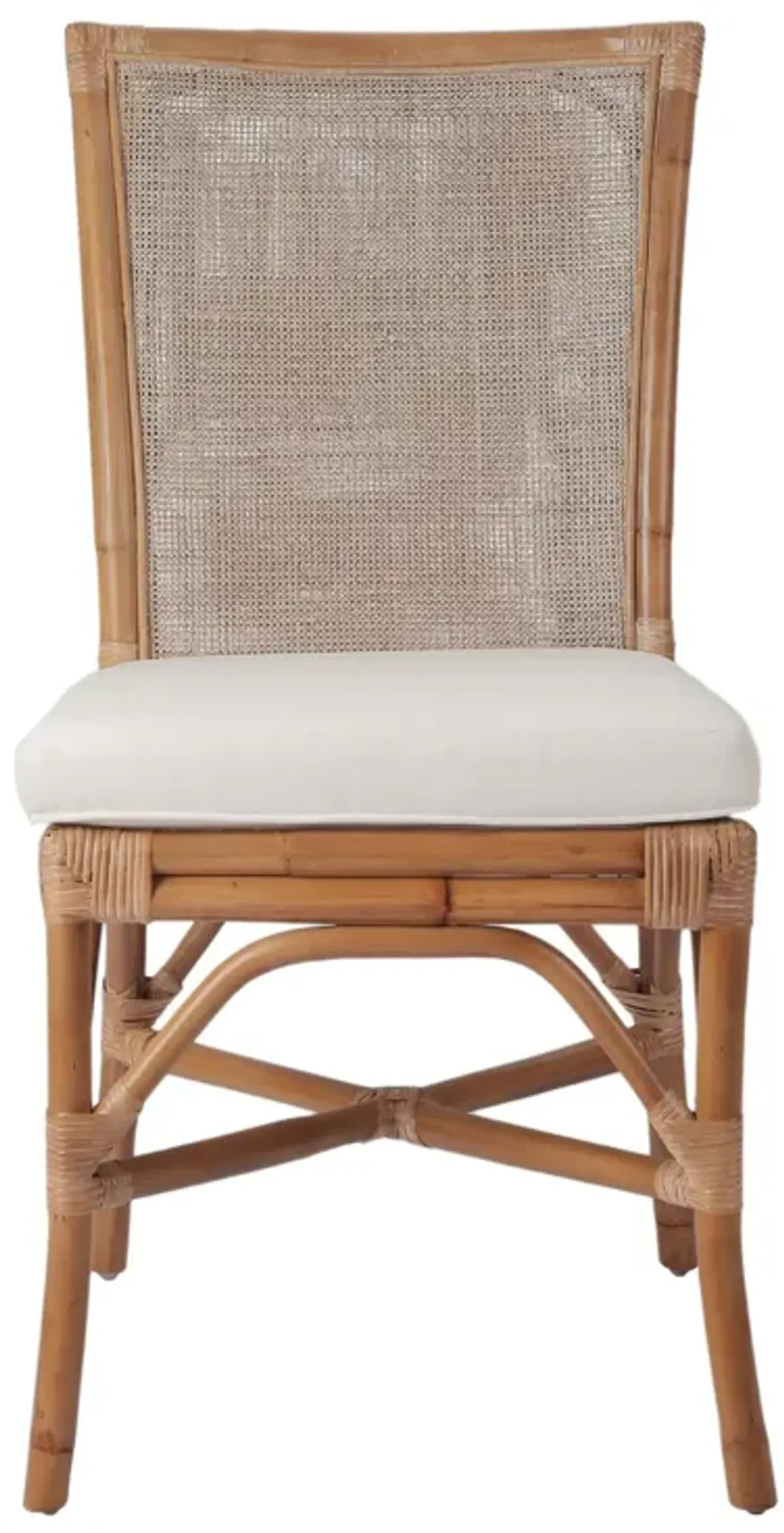 Tatum Rattan Dining Side Chair, Canary Brown (Set of 2)