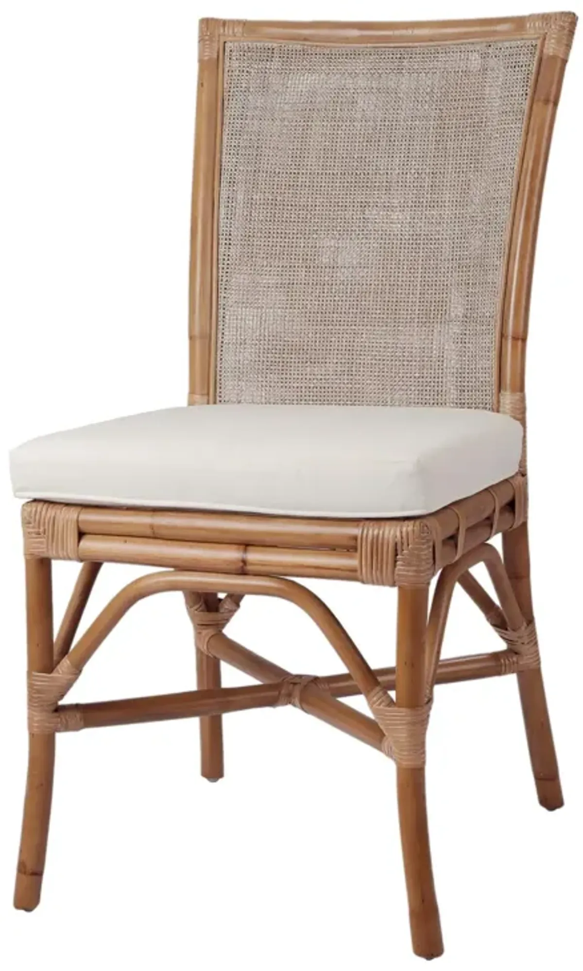 Tatum Rattan Dining Side Chair, Canary Brown (Set of 2)