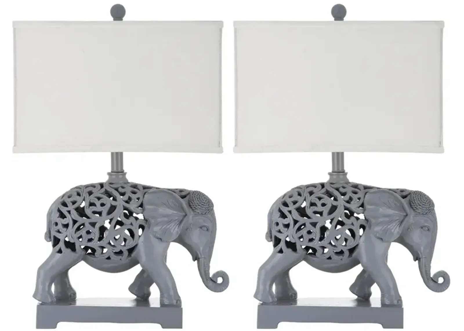 Hathi 25.5-Inch H Sculpture Table Lamp - Set of 2