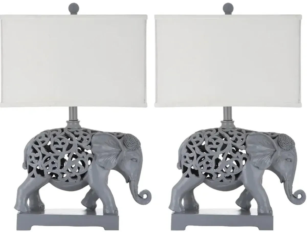 Hathi 25.5-Inch H Sculpture Table Lamp - Set of 2