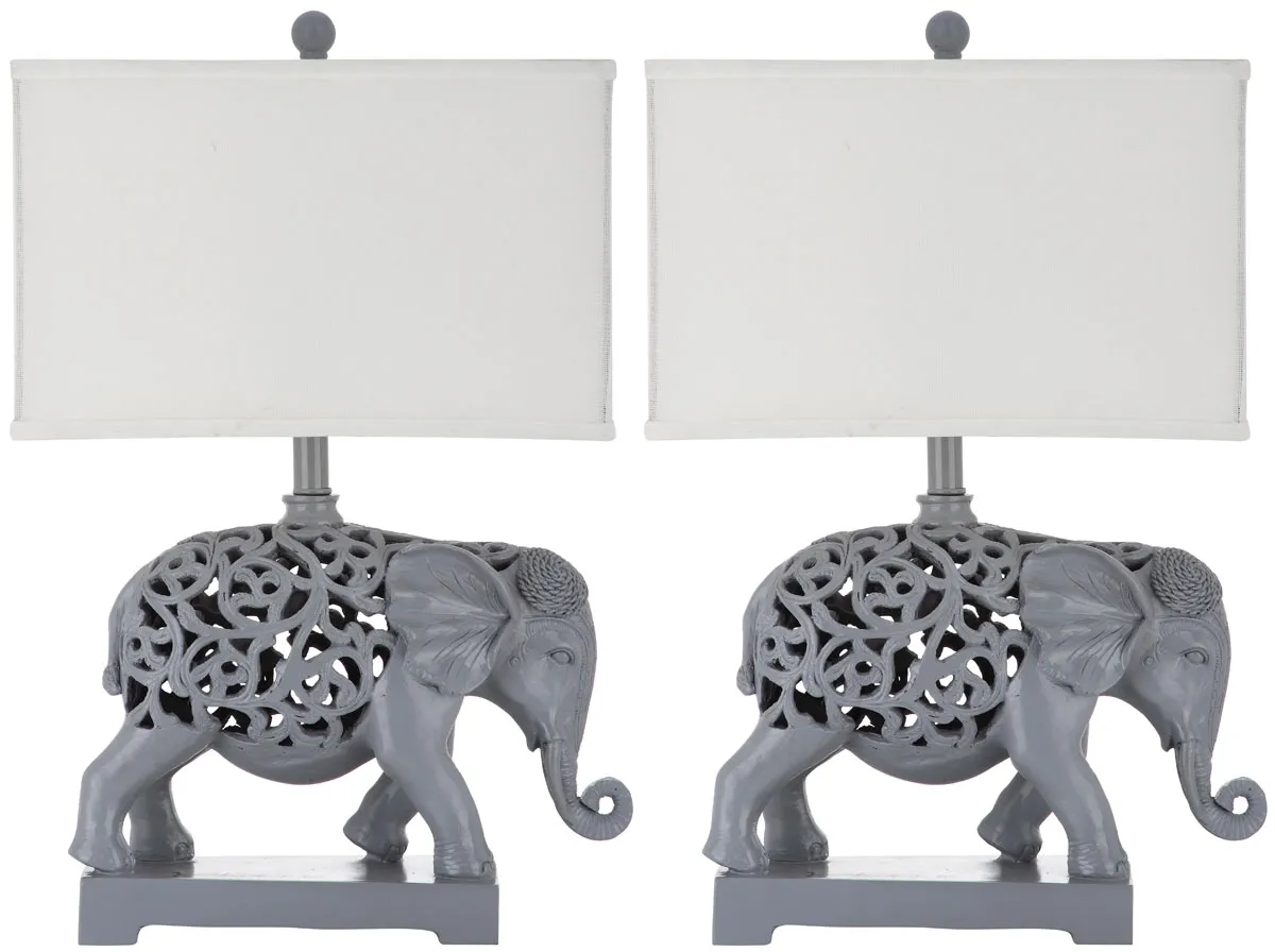 Hathi 25.5-Inch H Sculpture Table Lamp - Set of 2