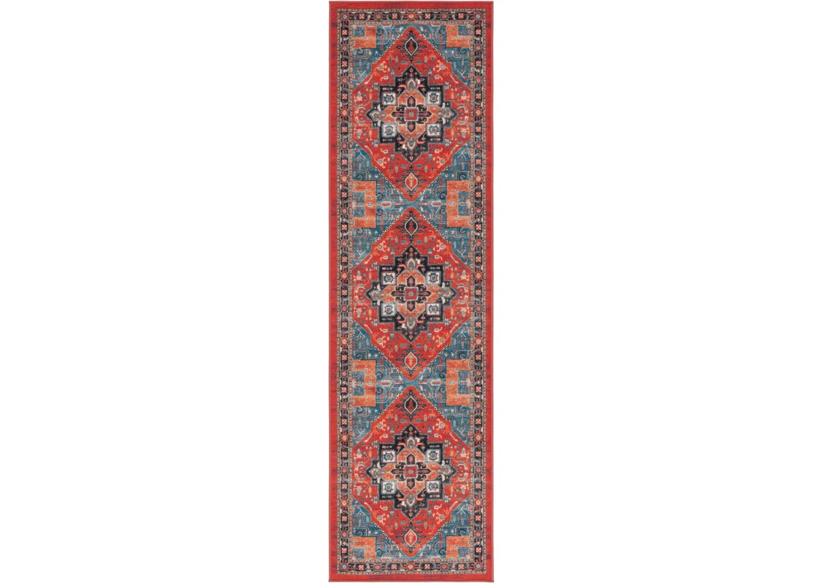 JOURNEY 102 RUST  2'-2' x 8' Runner Rug