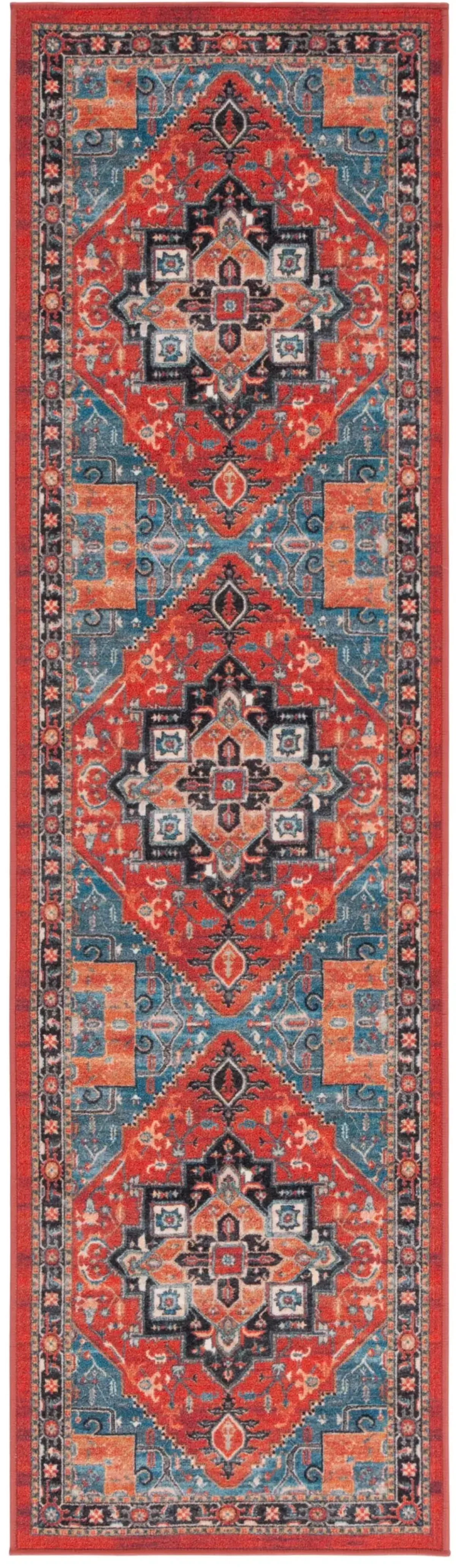 JOURNEY 102 RUST  2'-2' x 8' Runner Rug