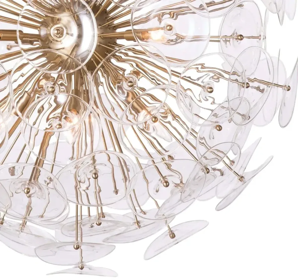 Poppy Glass Chandelier Large (Clear)