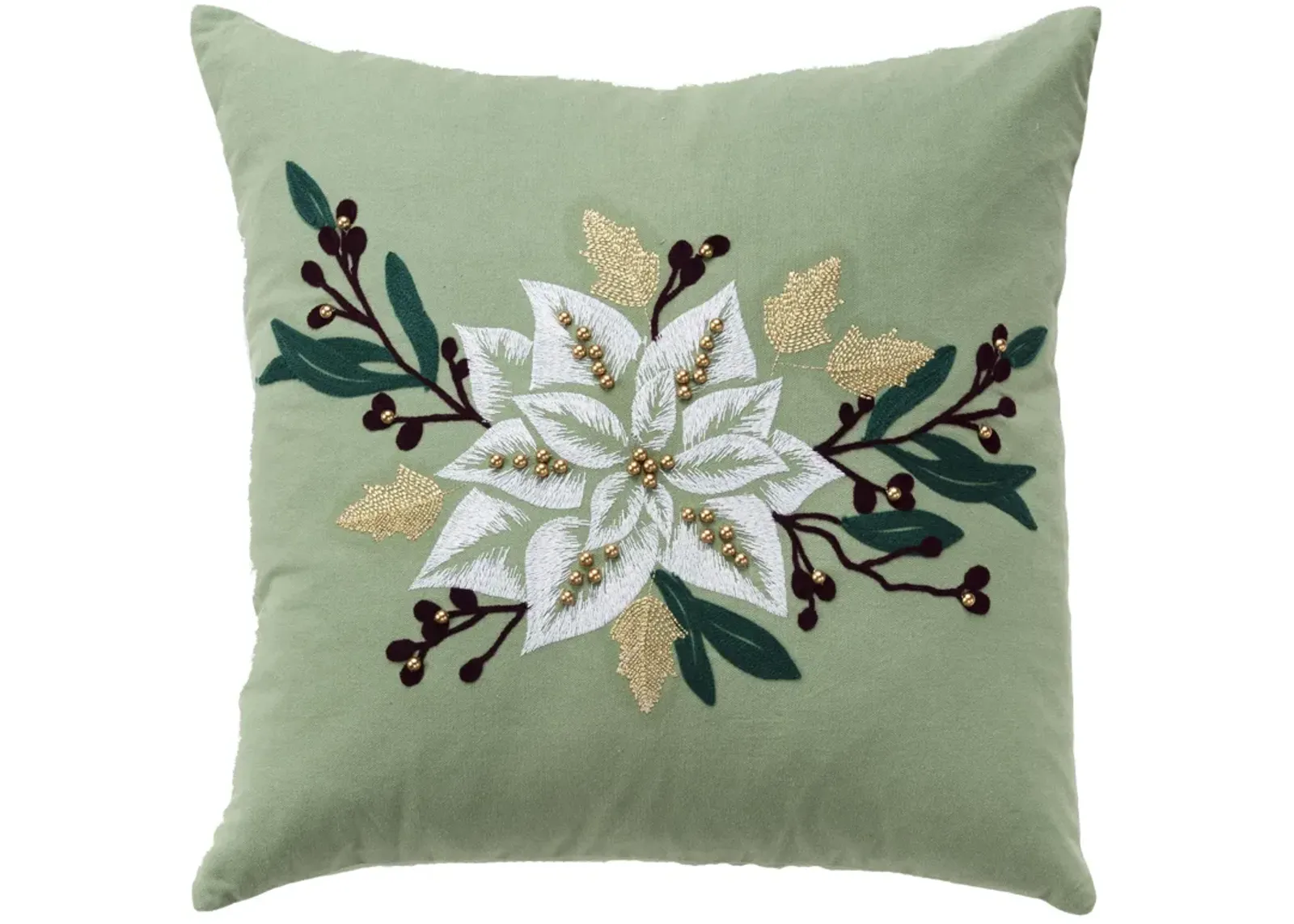 HOLIDAY 2022 Botanical White Pillow