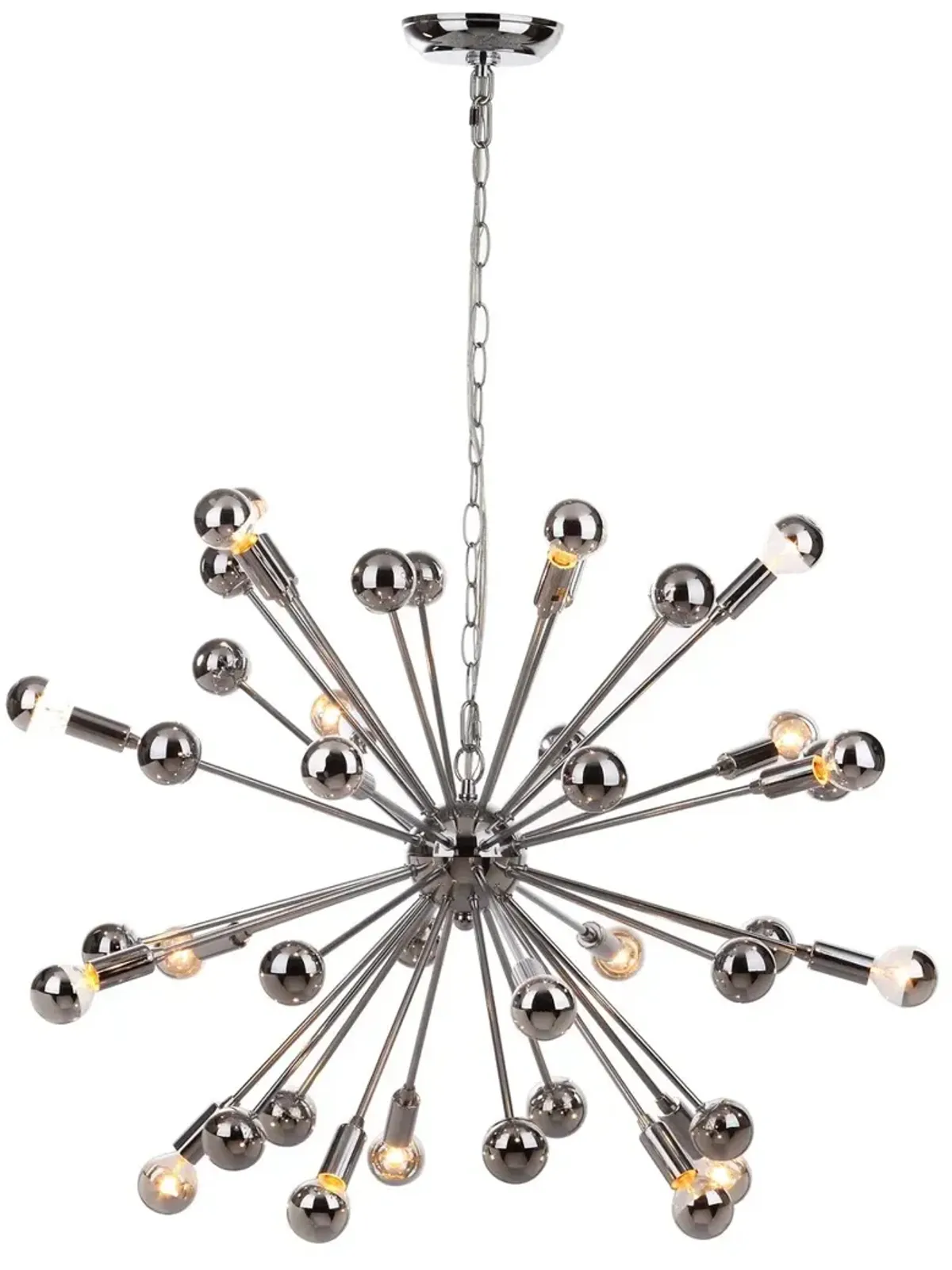 Starburst Sputnik 20-Light Chrome Pendant