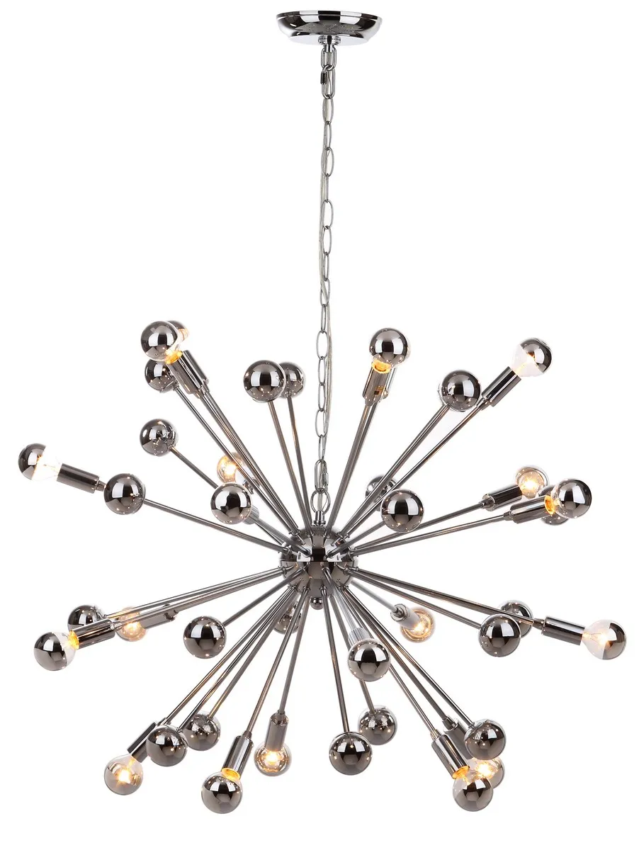 Starburst Sputnik 20-Light Chrome Pendant