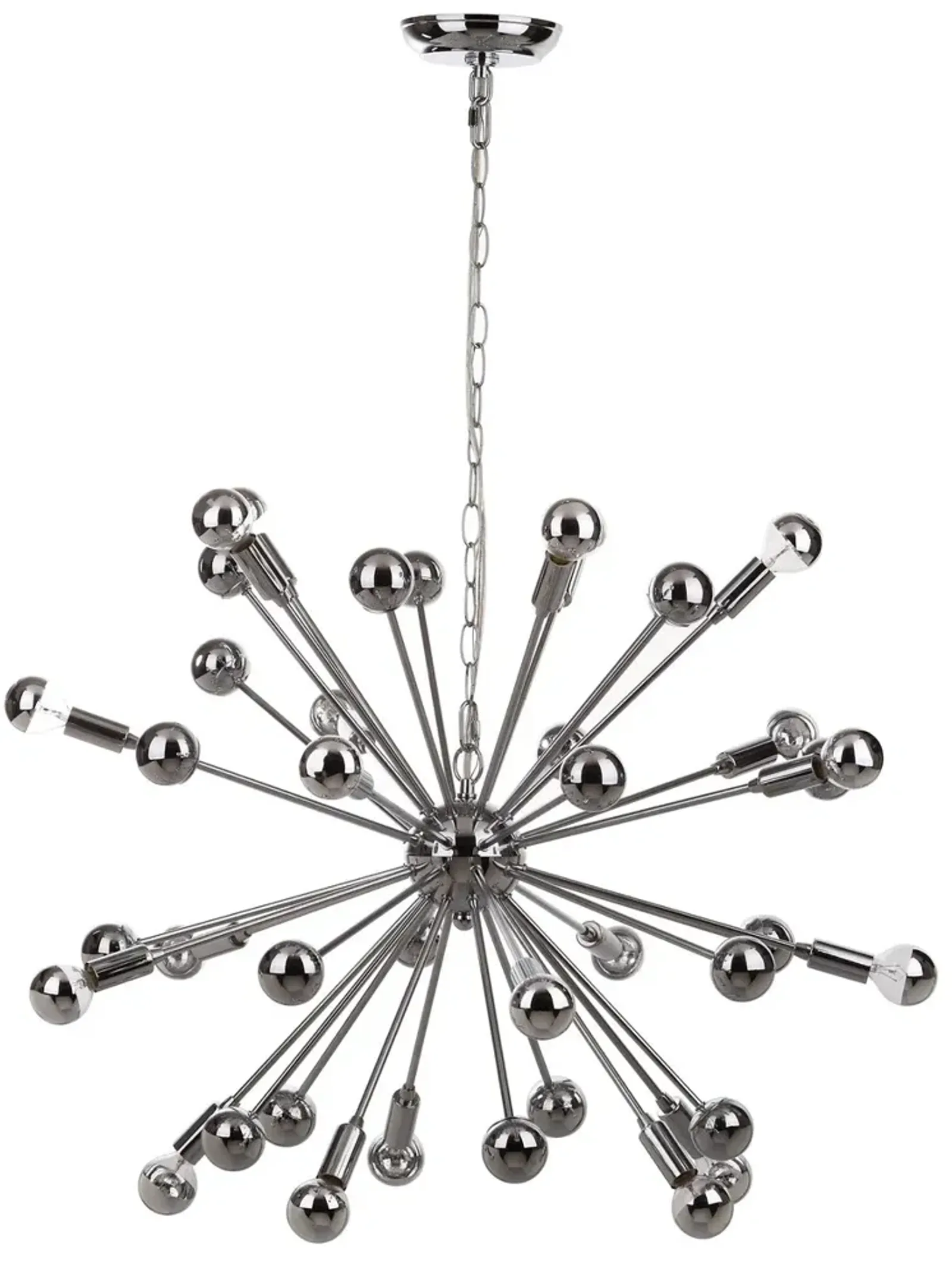 Starburst Sputnik 20-Light Chrome Pendant