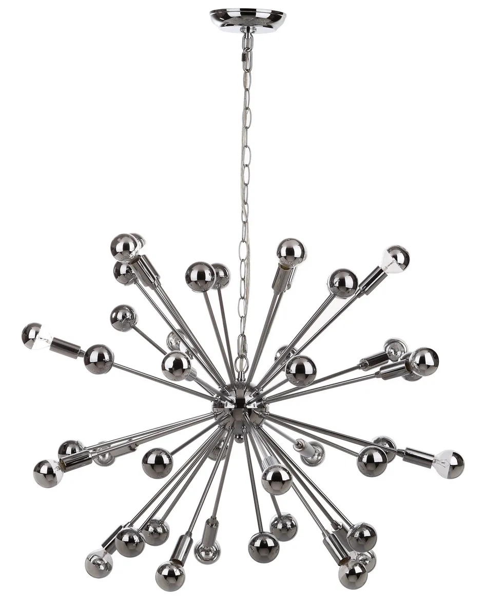 Starburst Sputnik 20-Light Chrome Pendant