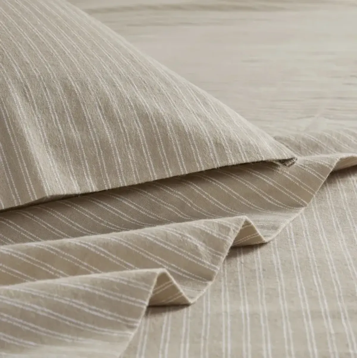 Oversized Cotton Flannel 4 Piece Sheet Set