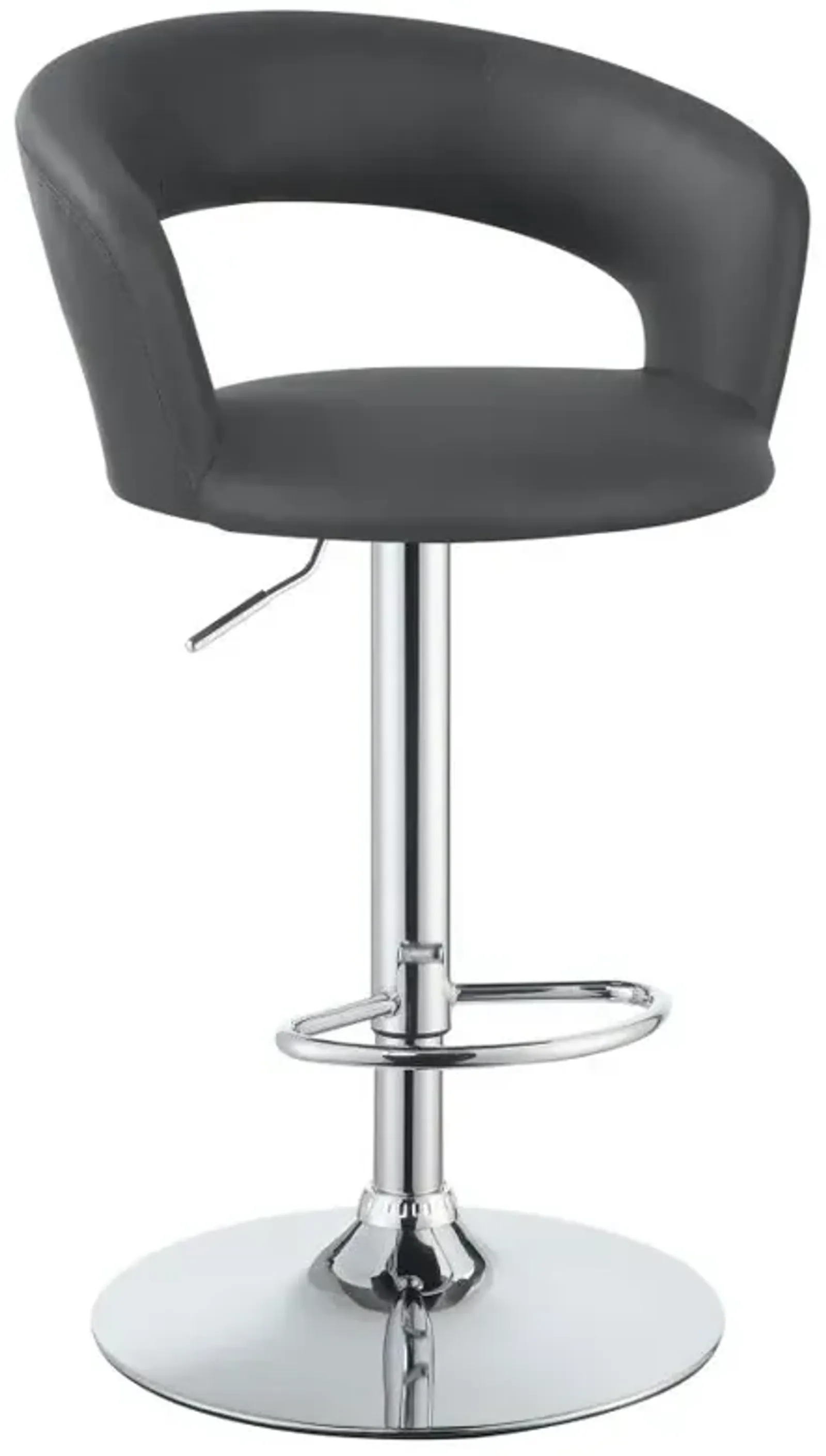 Adrian 29" Adjustable Height Bar Stool Grey And Chrome