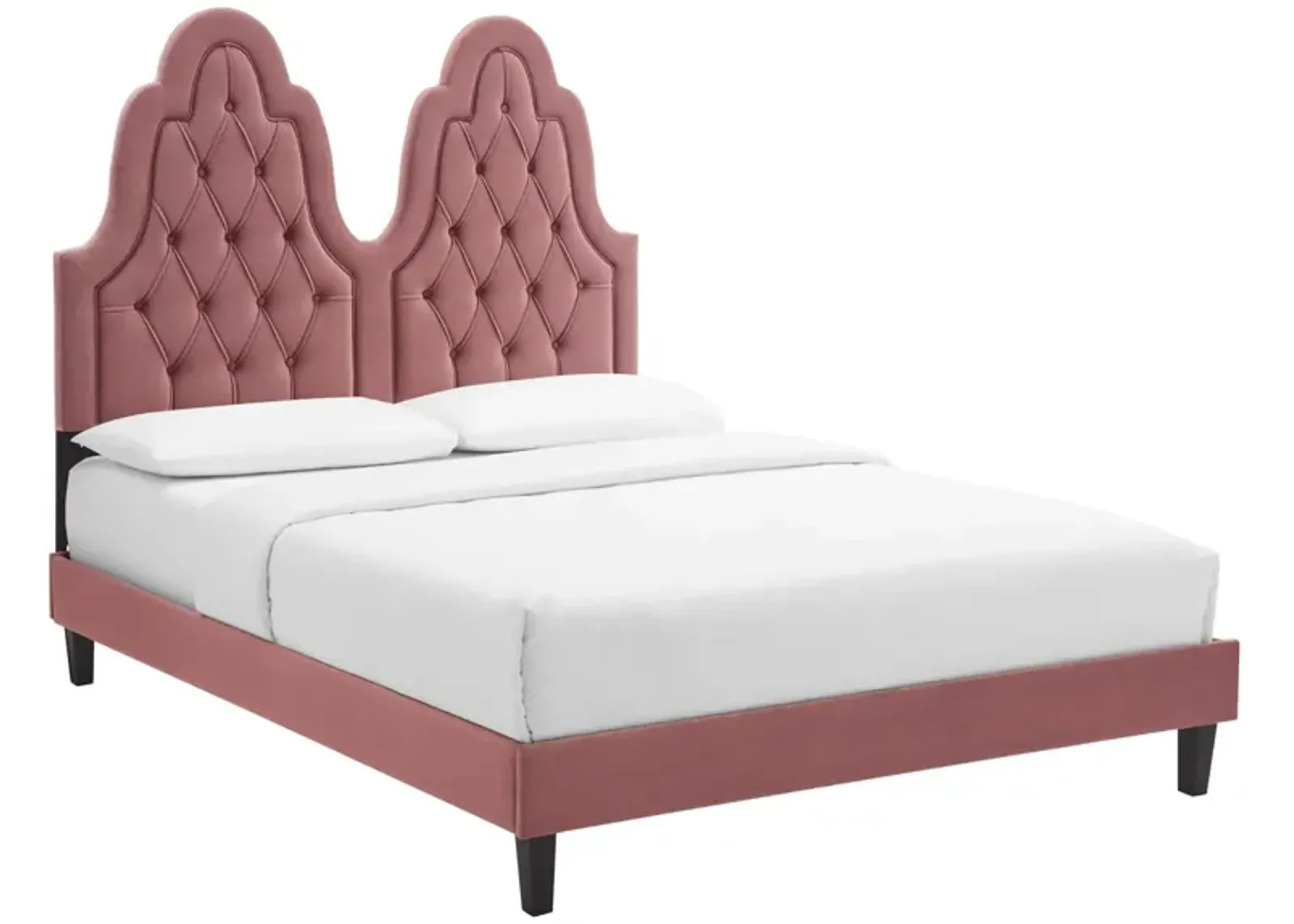 Alexandria Tufted Performance Velvet King Platform Bed