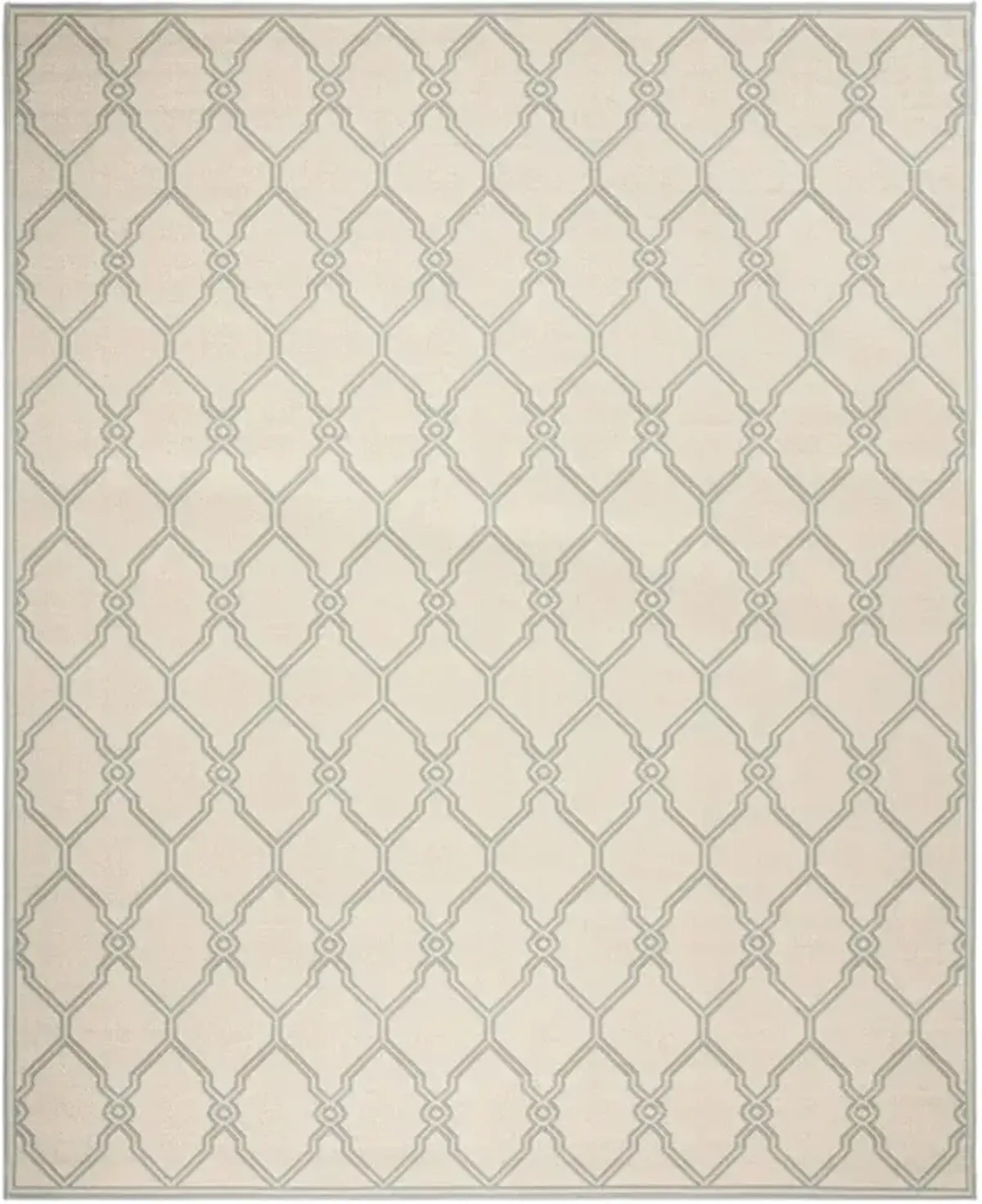 LINDEN 124 Collection LND124L-9 Cream / Aqua 9' X 12'