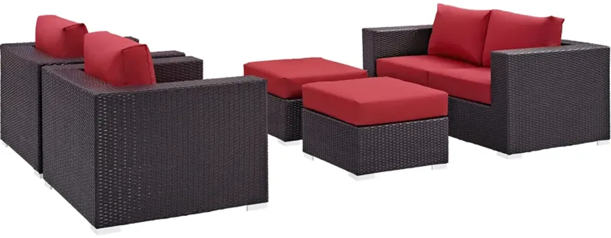 Convene 5 Piece Outdoor Patio Sofa Set