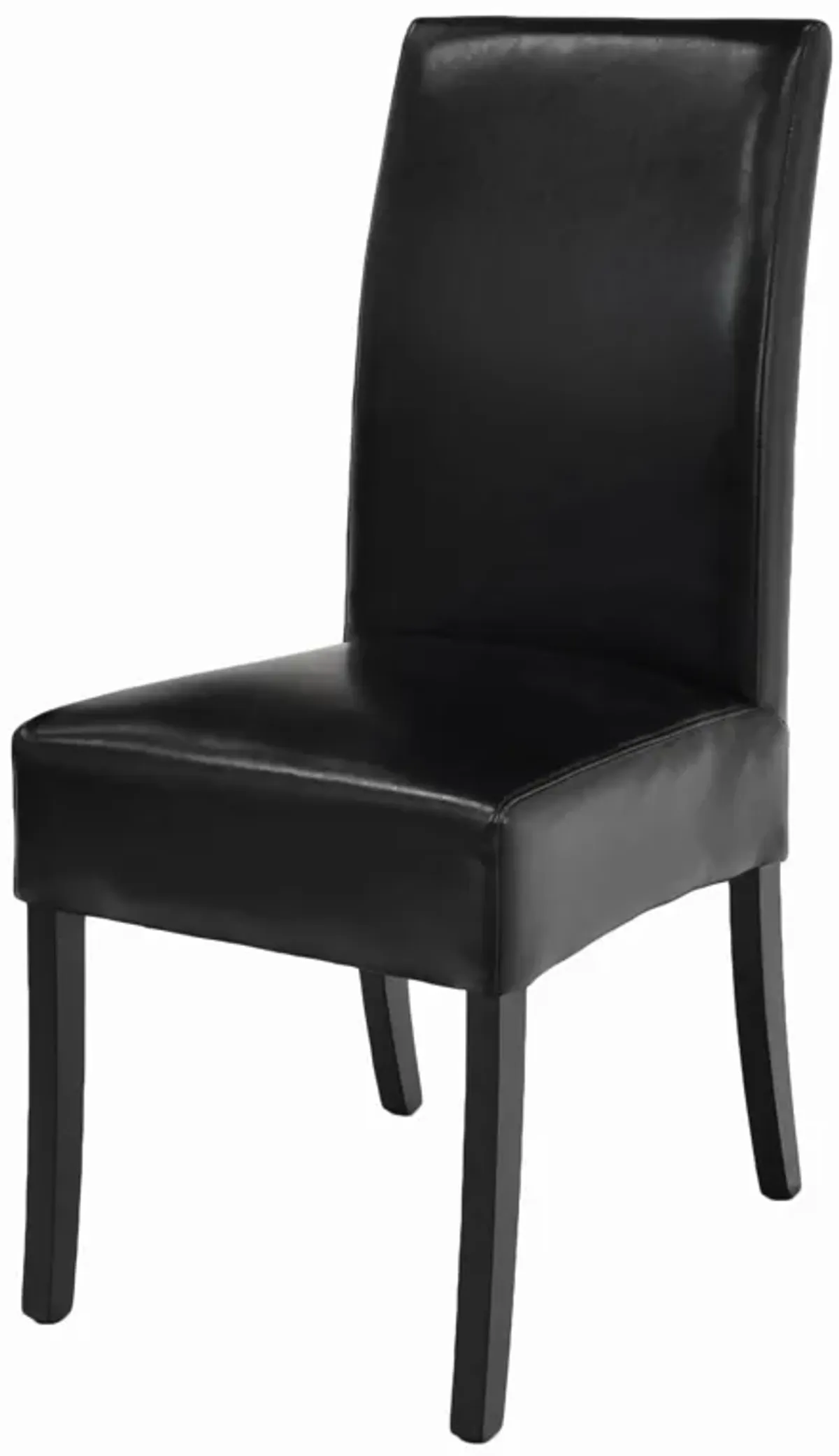 Valencia Leather Dining Side Chair, Black (Set of 2)