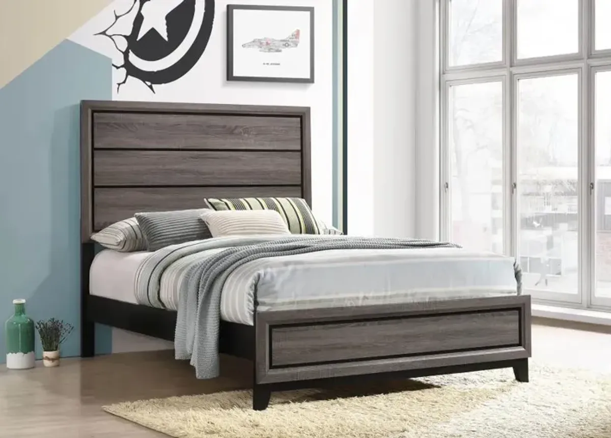 Watson Full Panel Bed Grey Oak