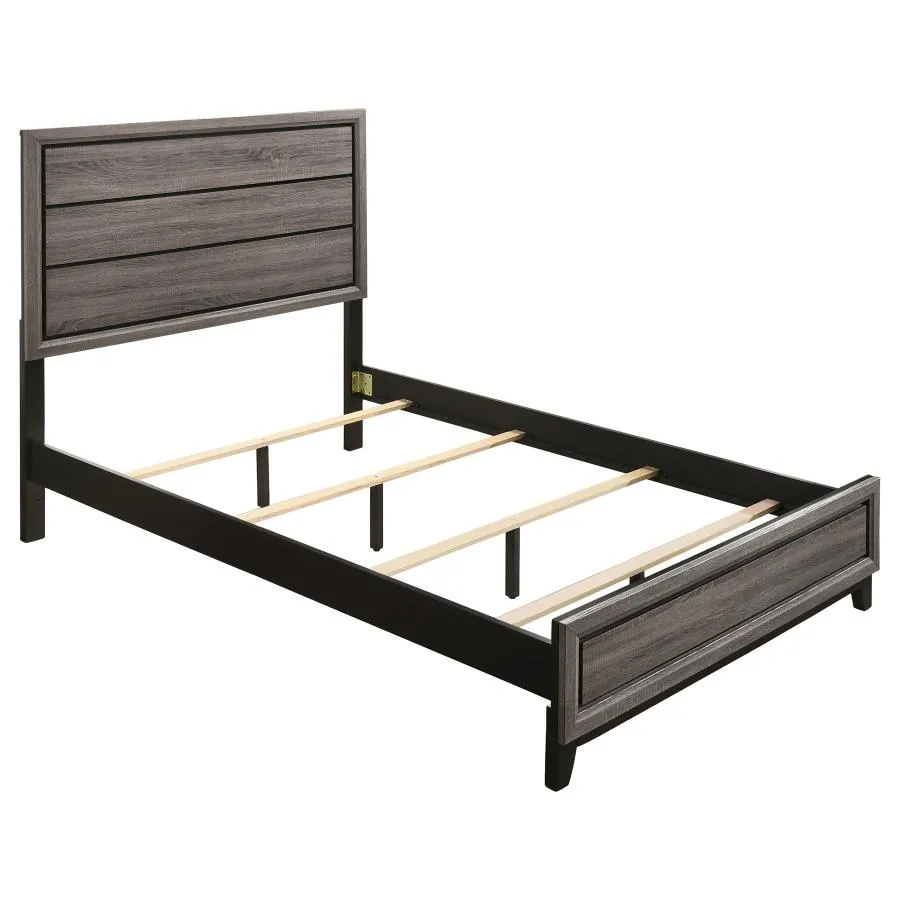 Watson Full Panel Bed Grey Oak