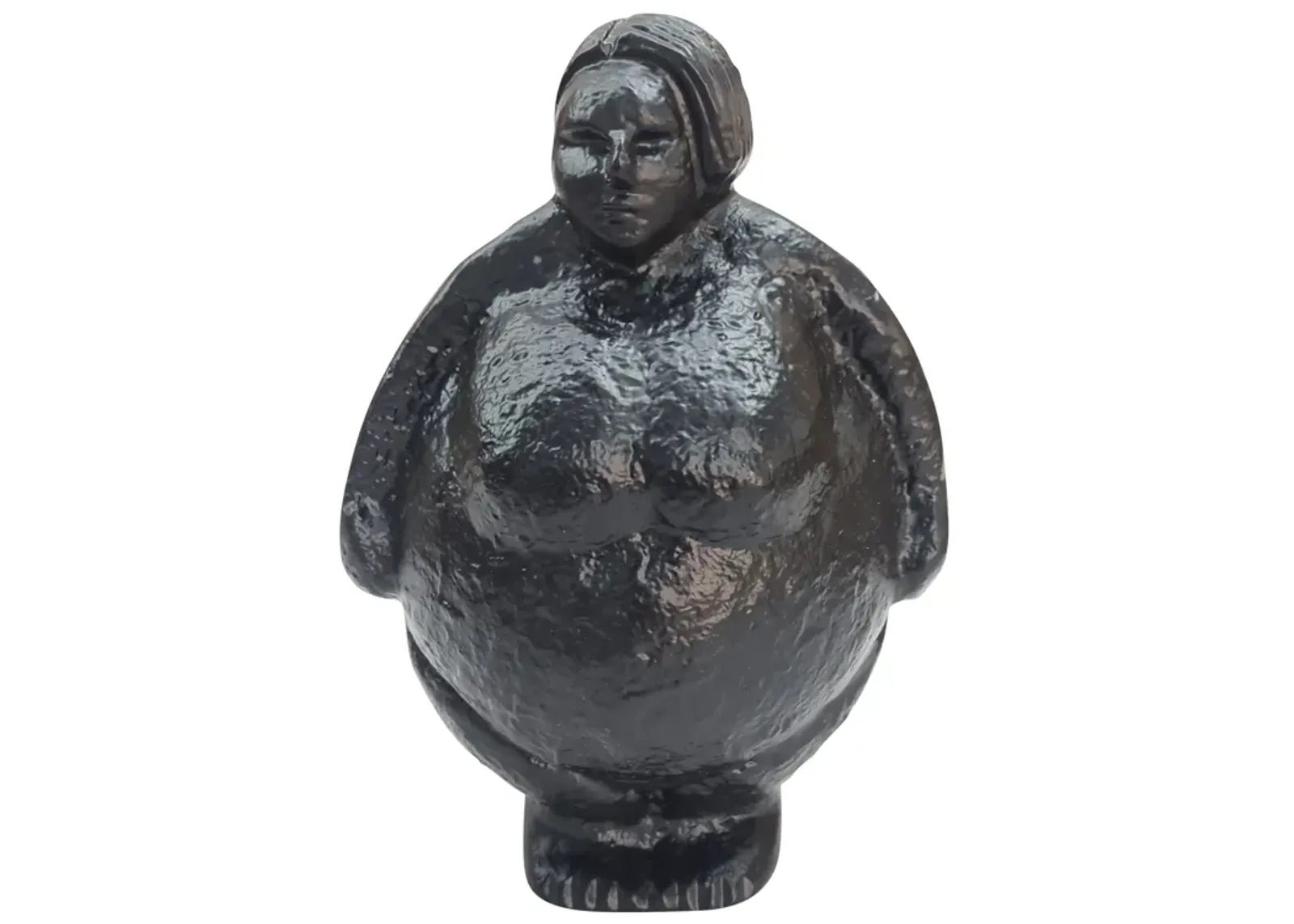 Metal, 5" Full Figured Woman, Black