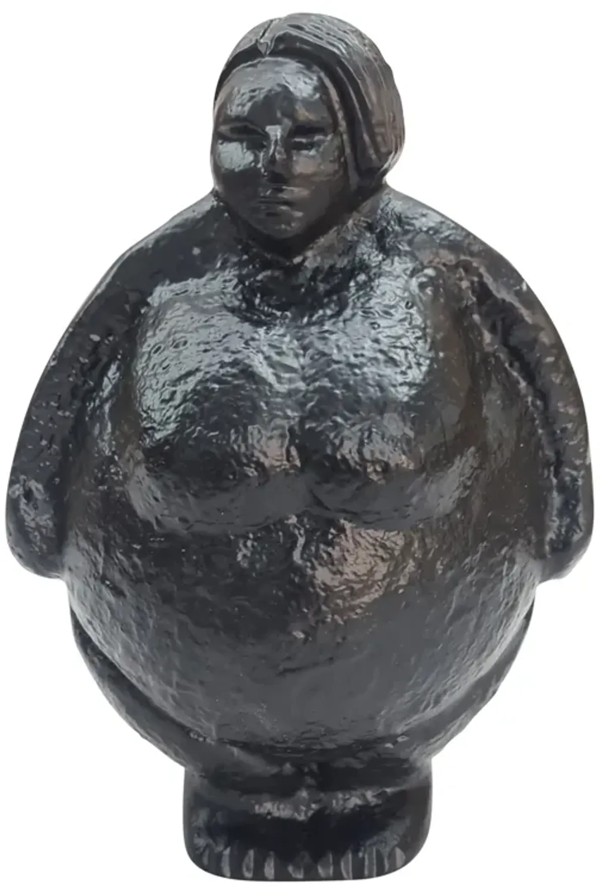 Metal, 5" Full Figured Woman, Black