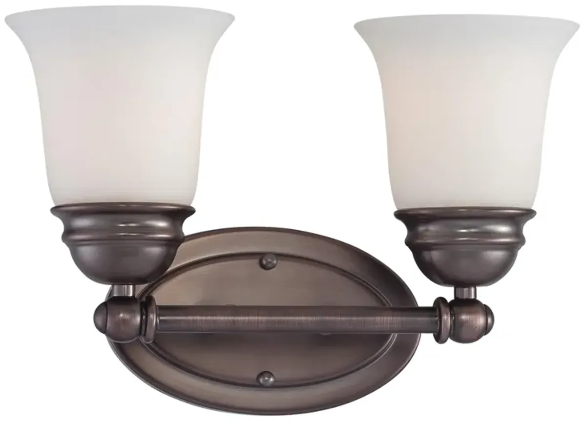 Bella 13" Wide 2-Light Vanity Light - Oiled Bronze