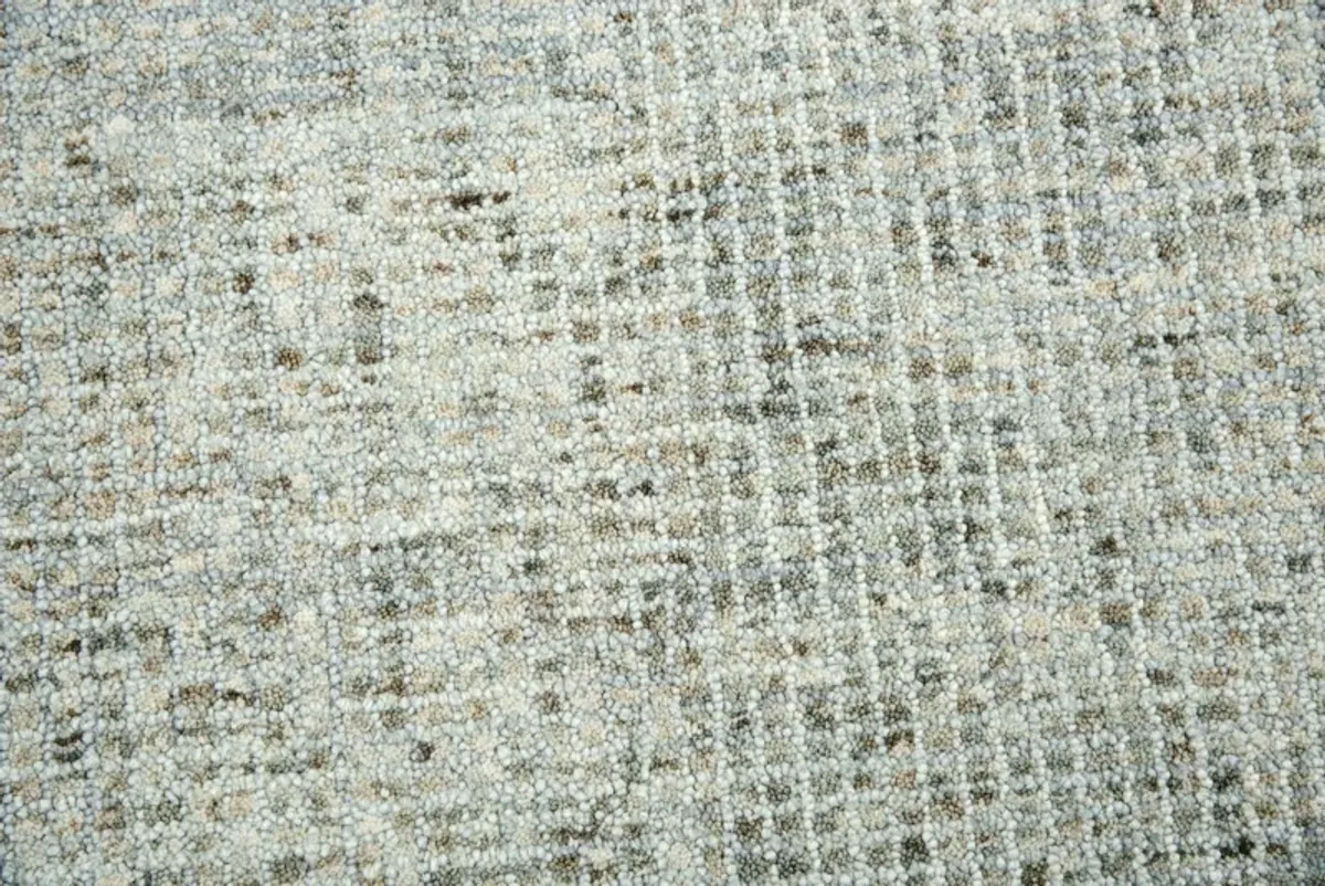 Talbot Light Gray Tweed Wool 10' x 13' Rectangle Rug