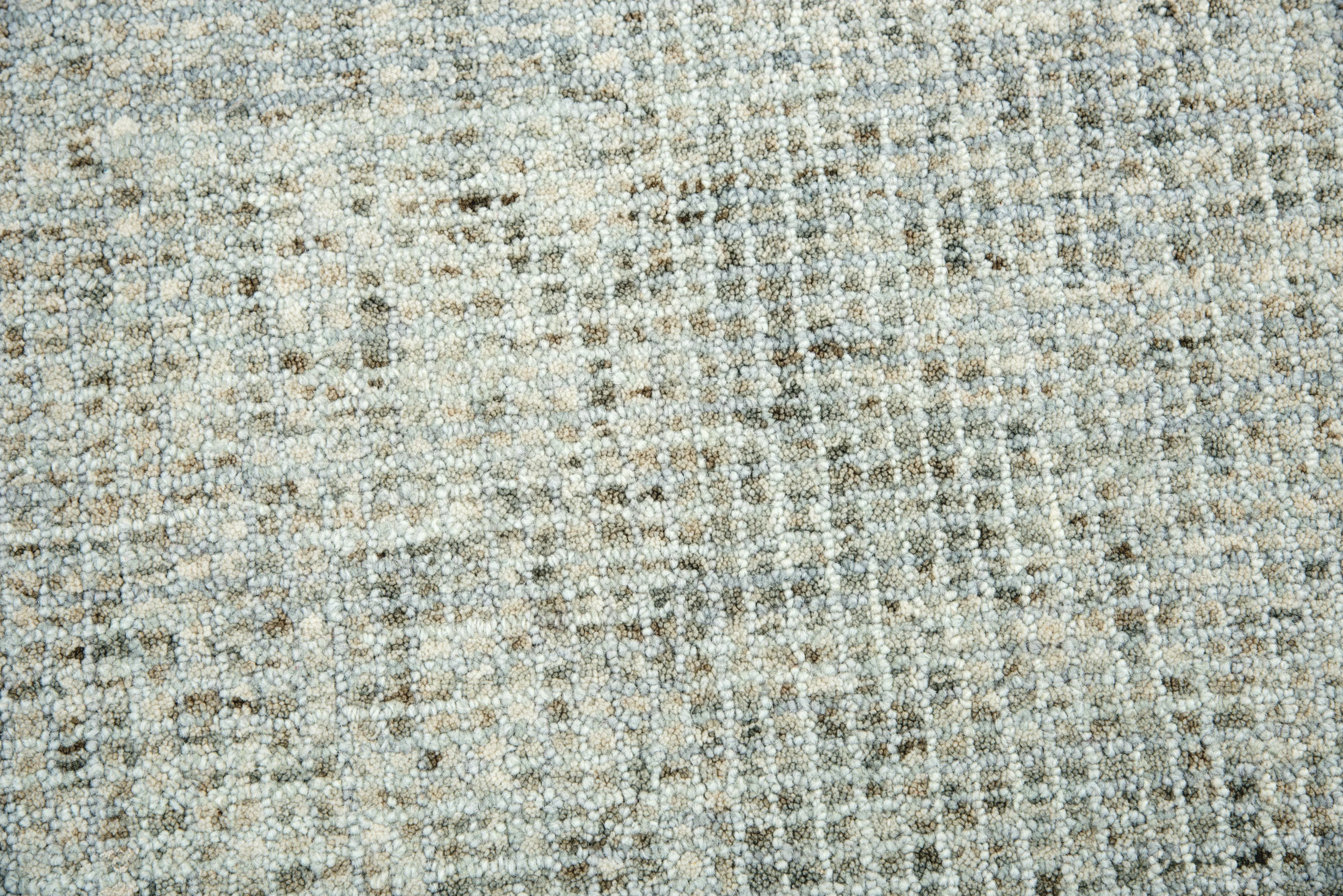 Talbot Light Gray Tweed Wool 10' x 13' Rectangle Rug