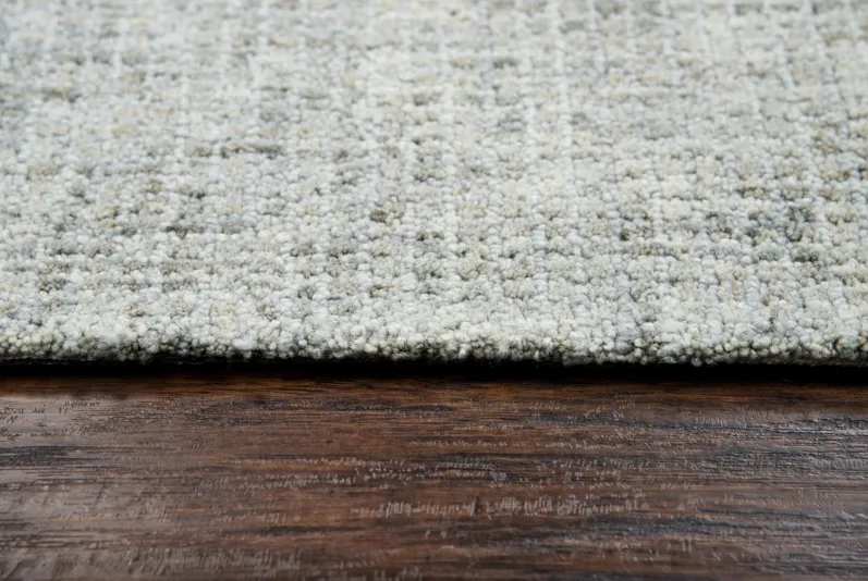 Talbot Light Gray Tweed Wool 10' x 13' Rectangle Rug