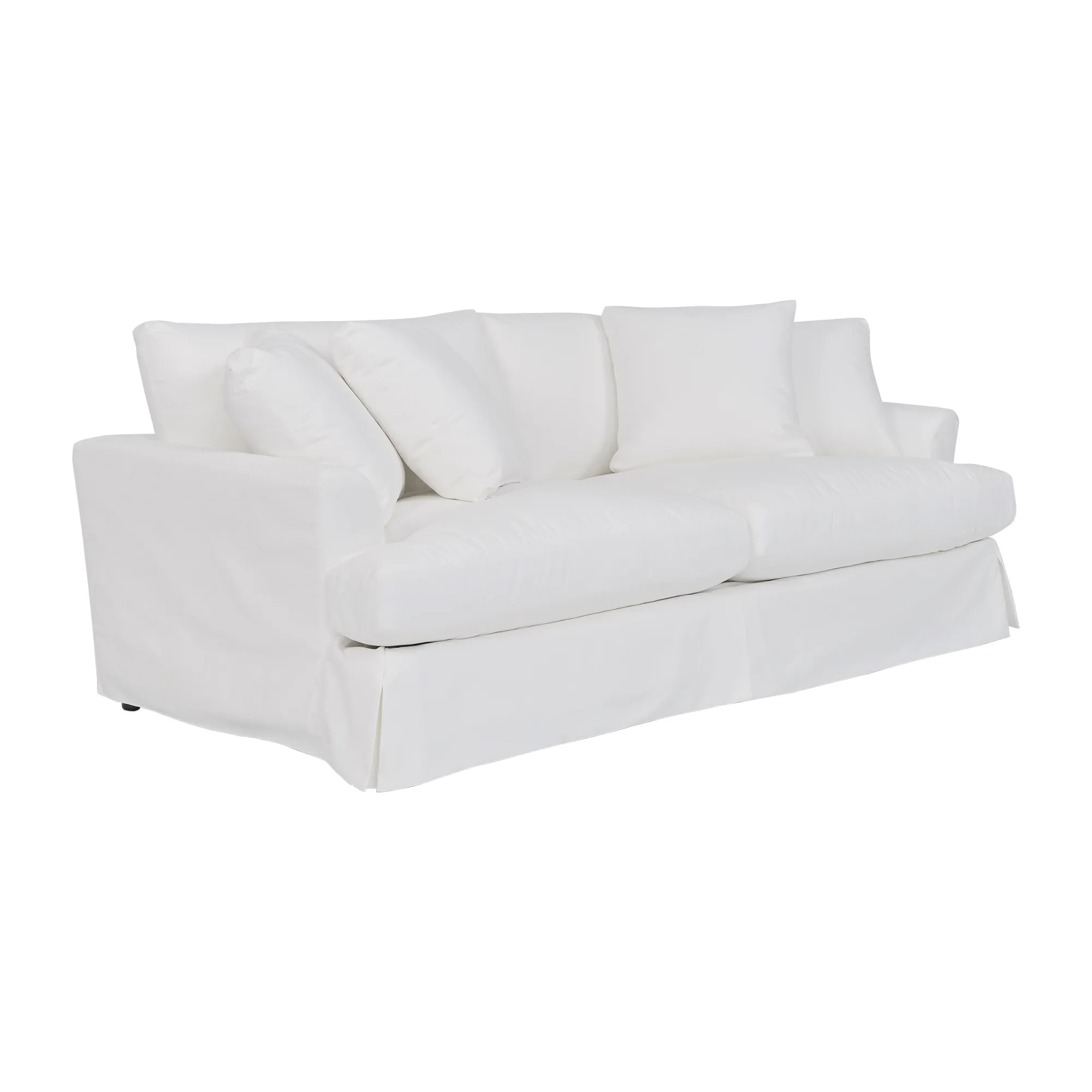 Ciara 93" Upholstered Sofa in Pearl