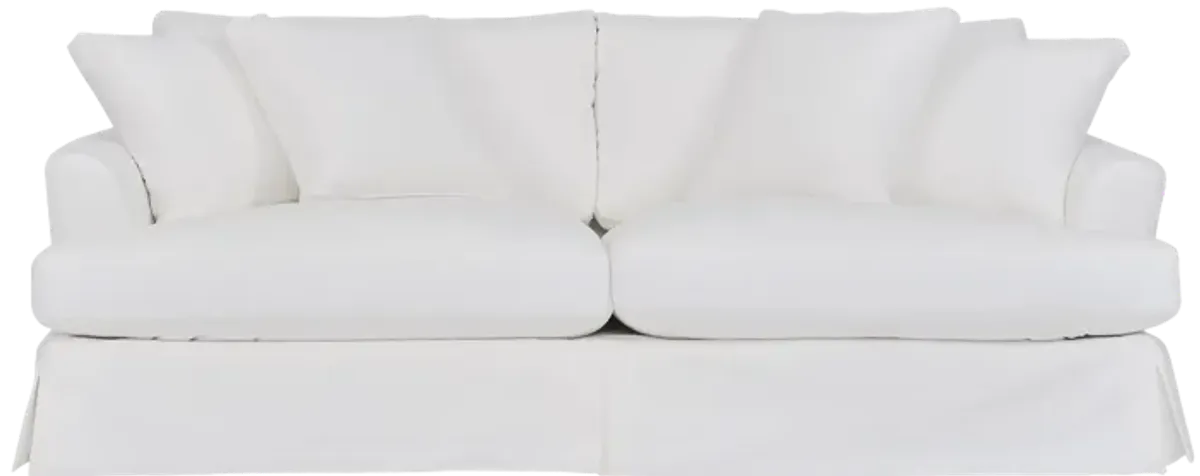 Ciara 93" Upholstered Sofa in Pearl