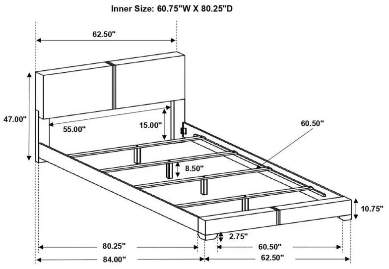 Conner Queen Upholstered Panel Bed