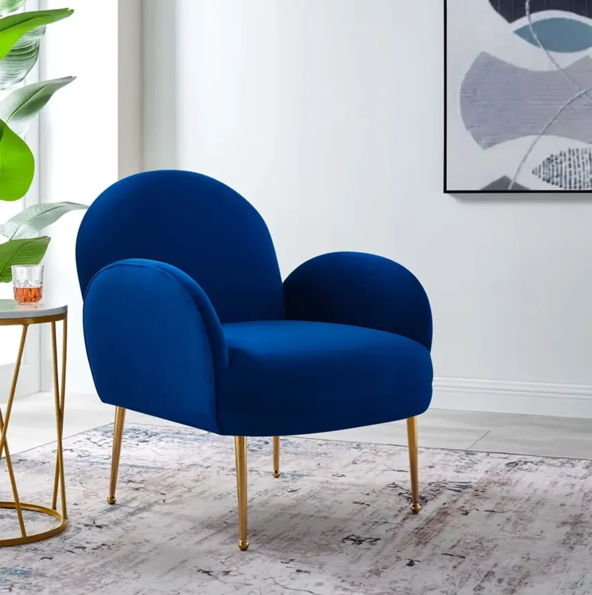 Transcend Performance Velvet Armchair