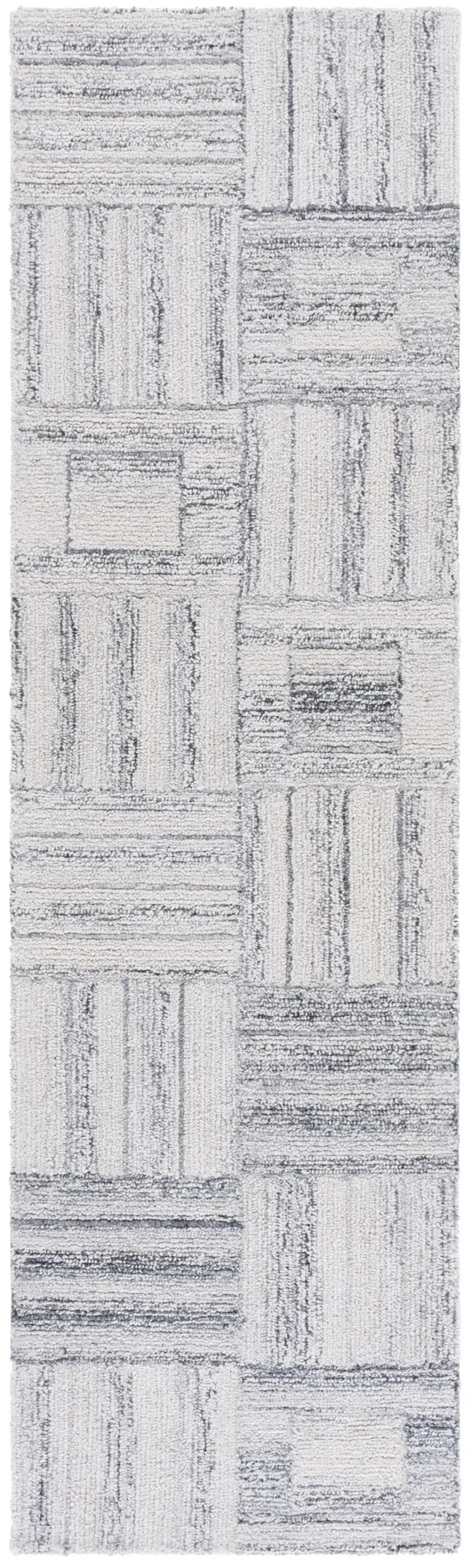 ABSTRACT Hand Tufted 2'-3' x 8' runner