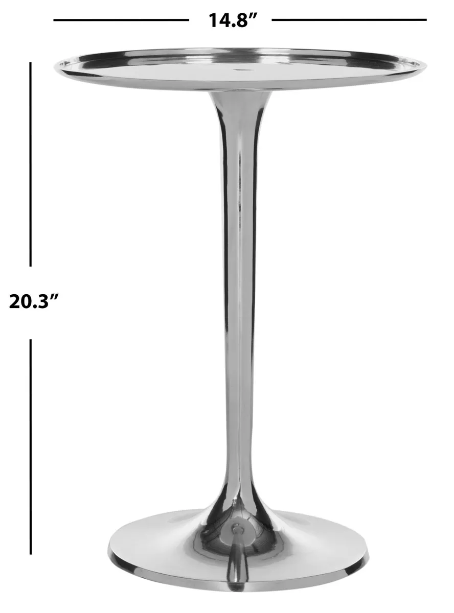 Platina Round Top Sleek Table