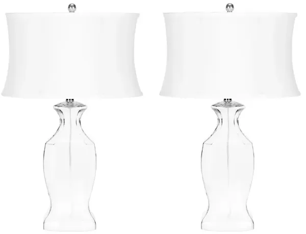 Wendy 28-Inch H Glass Table Lamp - Set of 2