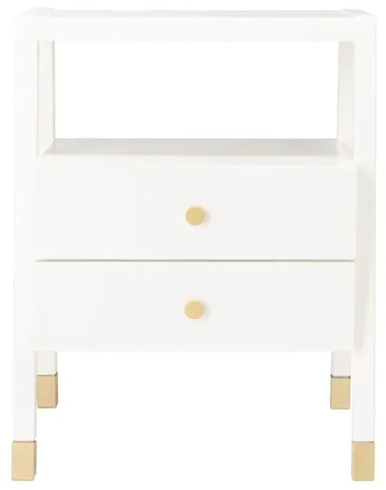 COVE 2 DRAWER 1 SHELF ACCENT TABLE