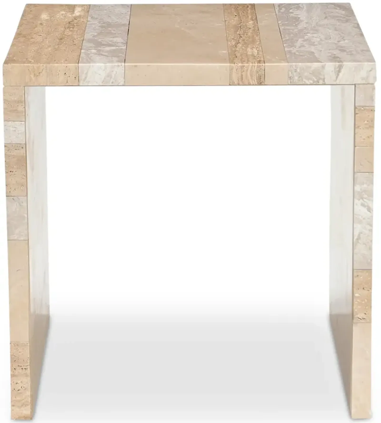 Rosa Accent Table Multicolor Marble