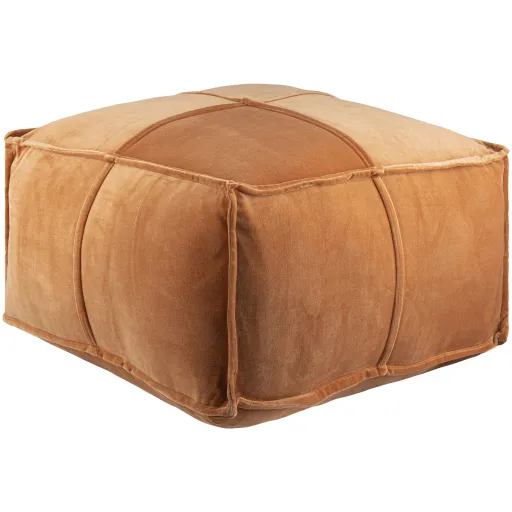 Cotton Velvet 13"H x 24"W x 24"D Pouf