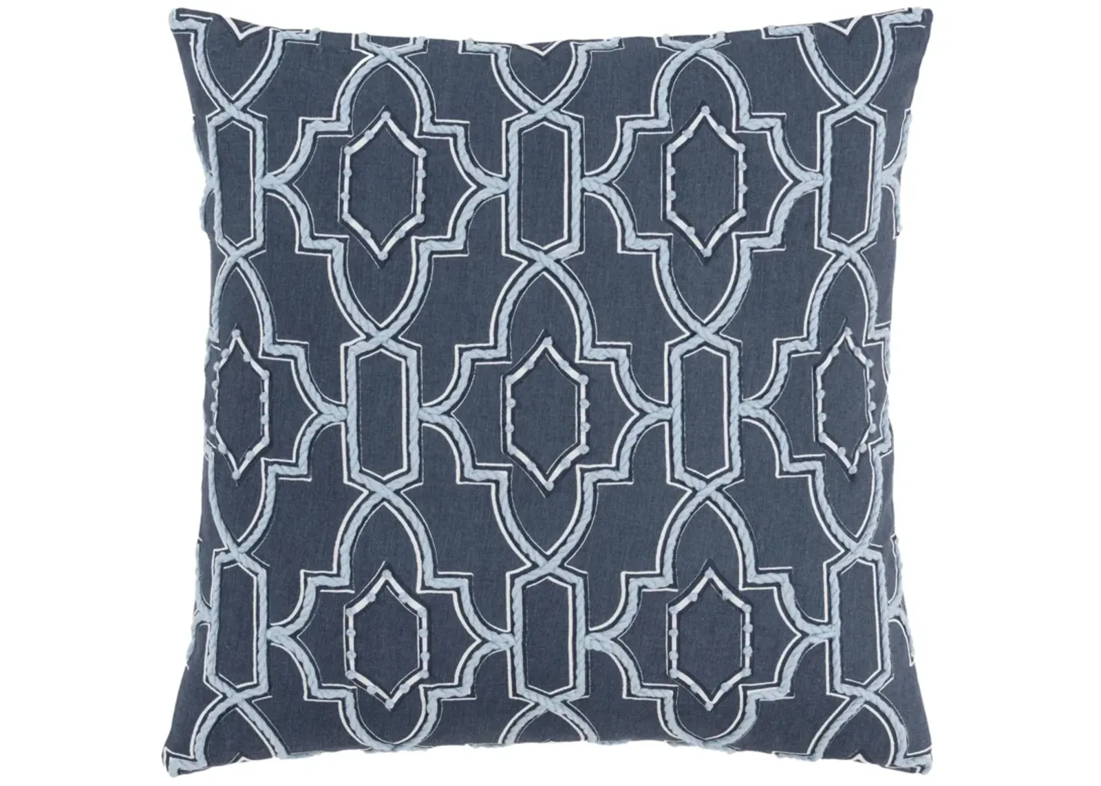 Geometric Light Blue Pillow