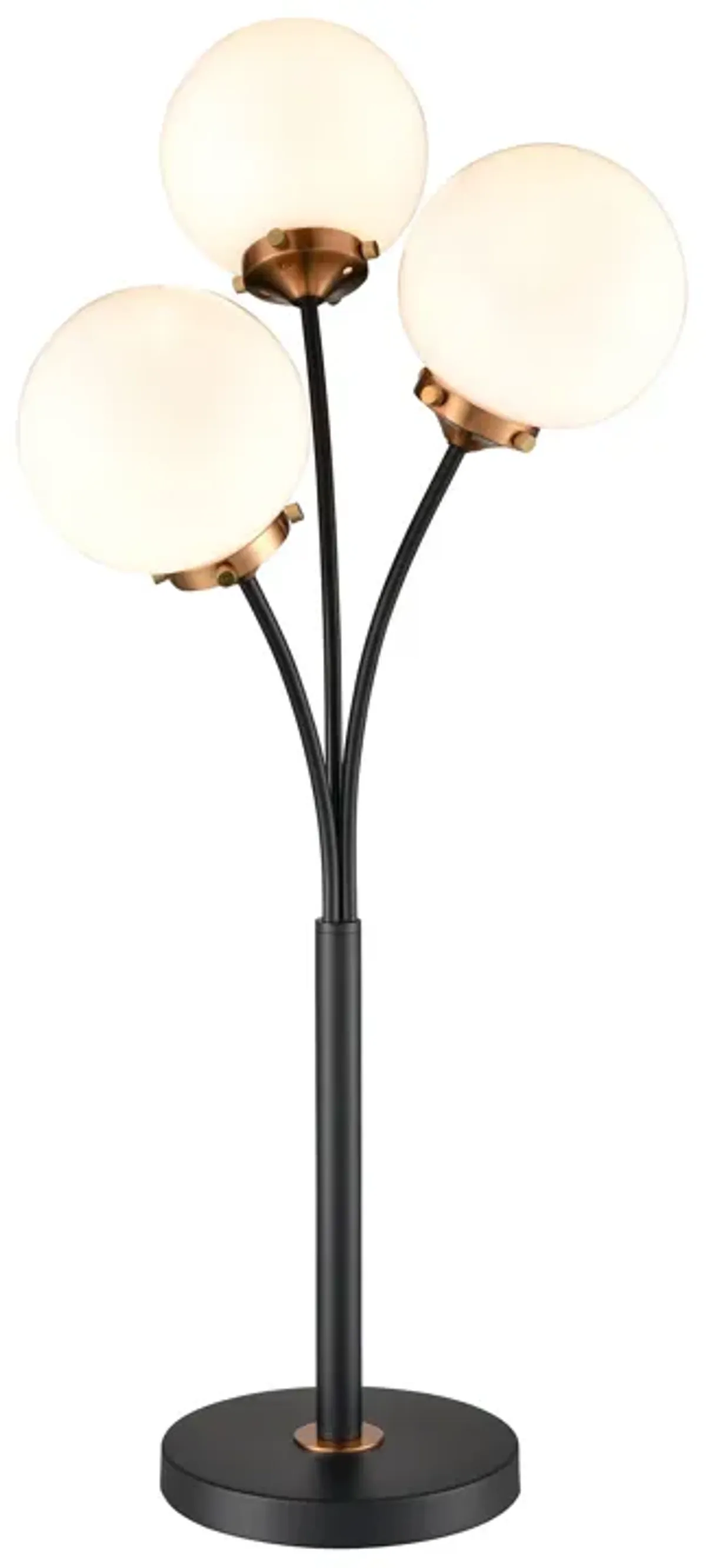 Boudreaux 32" High 3-Light Floor Lamp - Matte Black